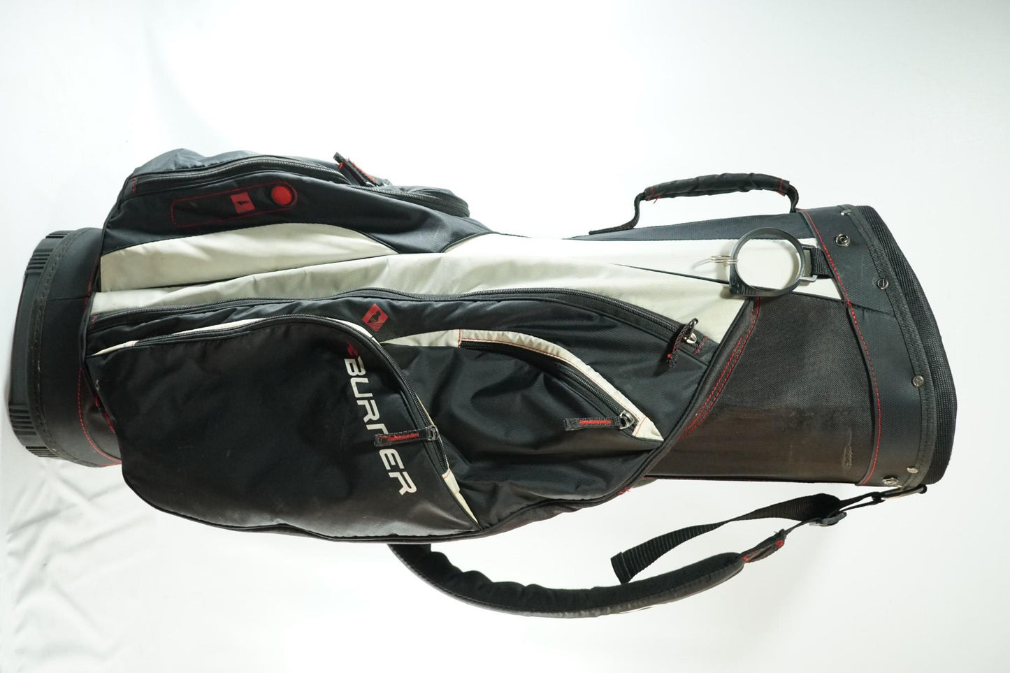 Taylormade Burner Cart Bag / Black and White / With Rainhood