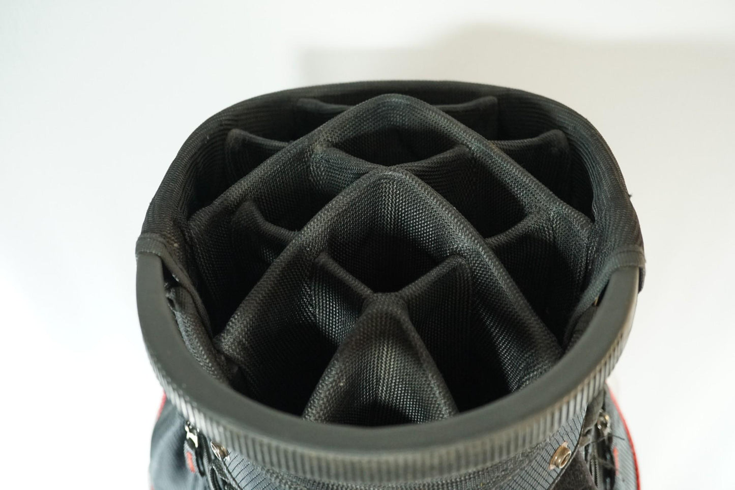 Motocaddy Lite Series Cart Bag / Black and Red / With Rainhood