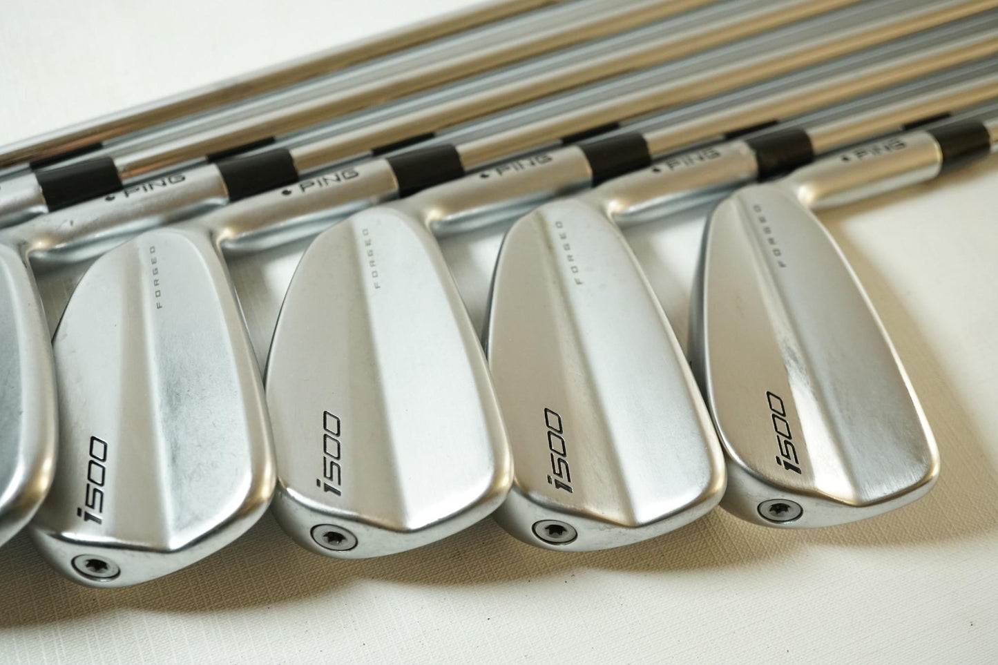 Ping i500 Irons / 4-PW / Black Dot / Stiff Flex Steel Shafts