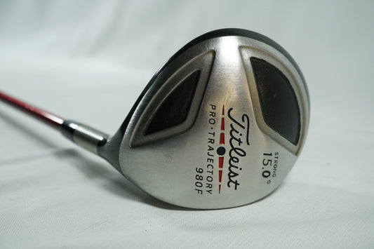 Titleist 980F 3 Wood 15° / Stiff Flex Graphite Shaft / New Grip