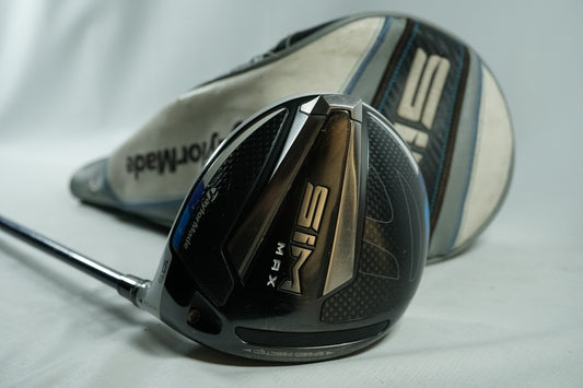 Taylormade Sim Max Driver 10.5° / Stiff Flex Graphite Shaft / New Grip