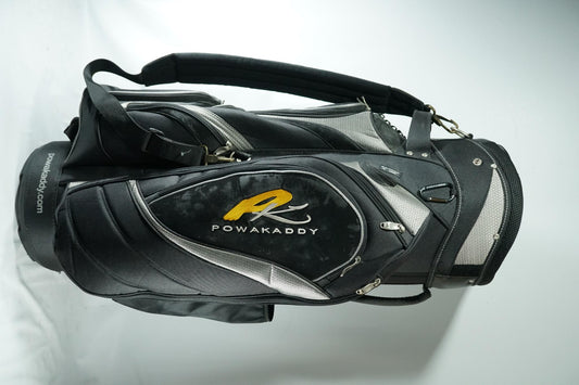 Powakaddy Cart Bag / Black and Grey / With Rainhood
