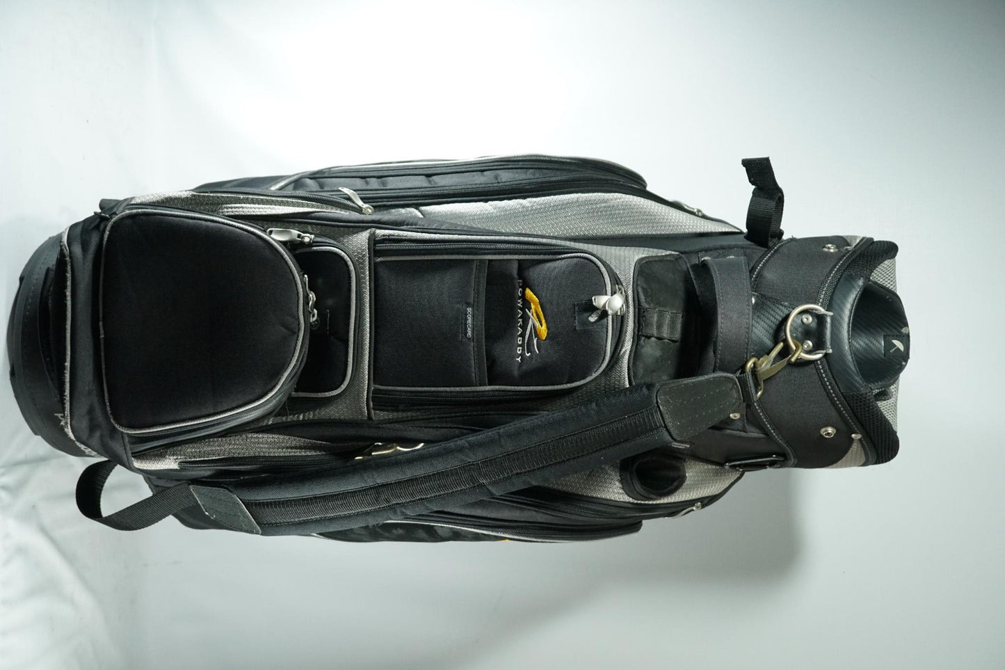 Powakaddy Cart Bag / Black and Grey / With Rainhood