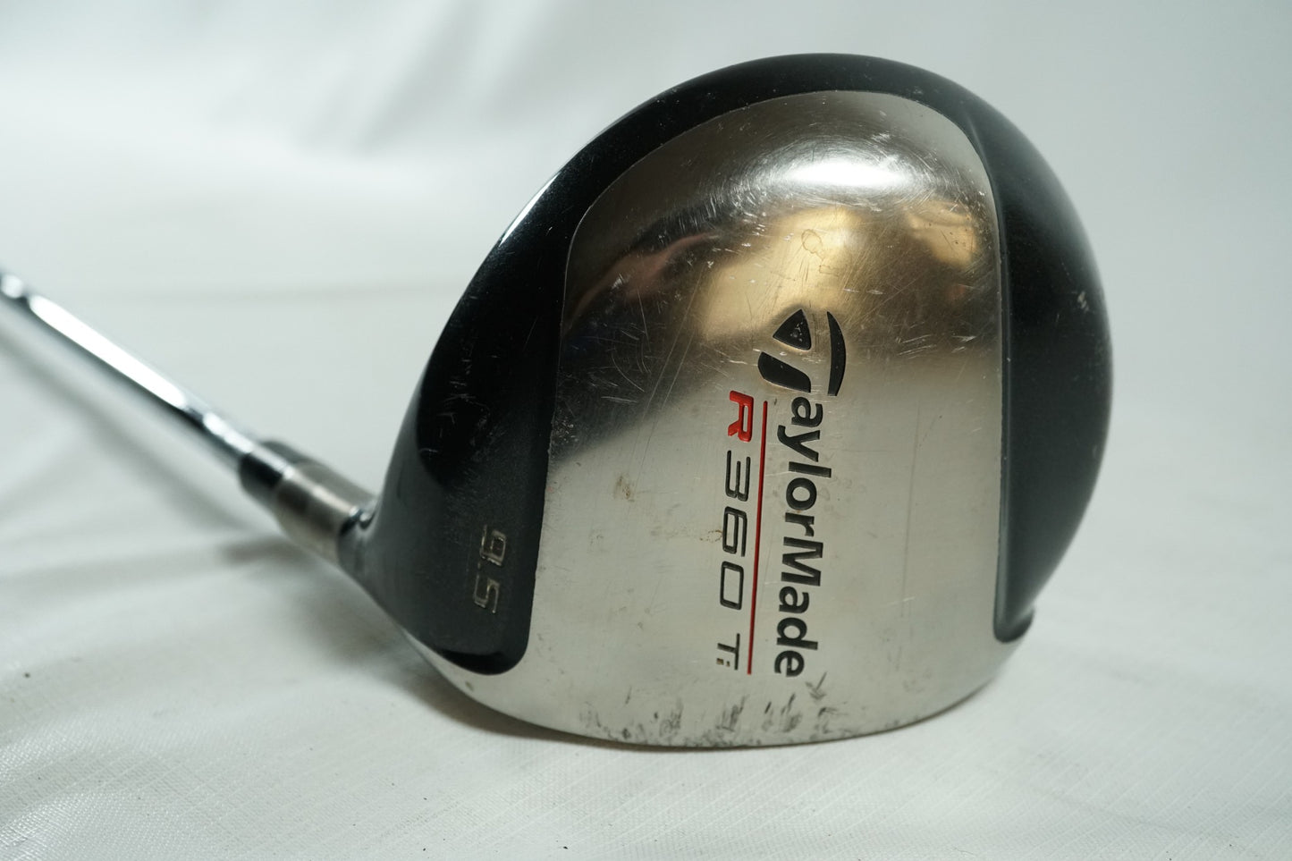 Taylormade R360Ti Driver 9.5° / Stiff Flex Steel Shaft / New Grip