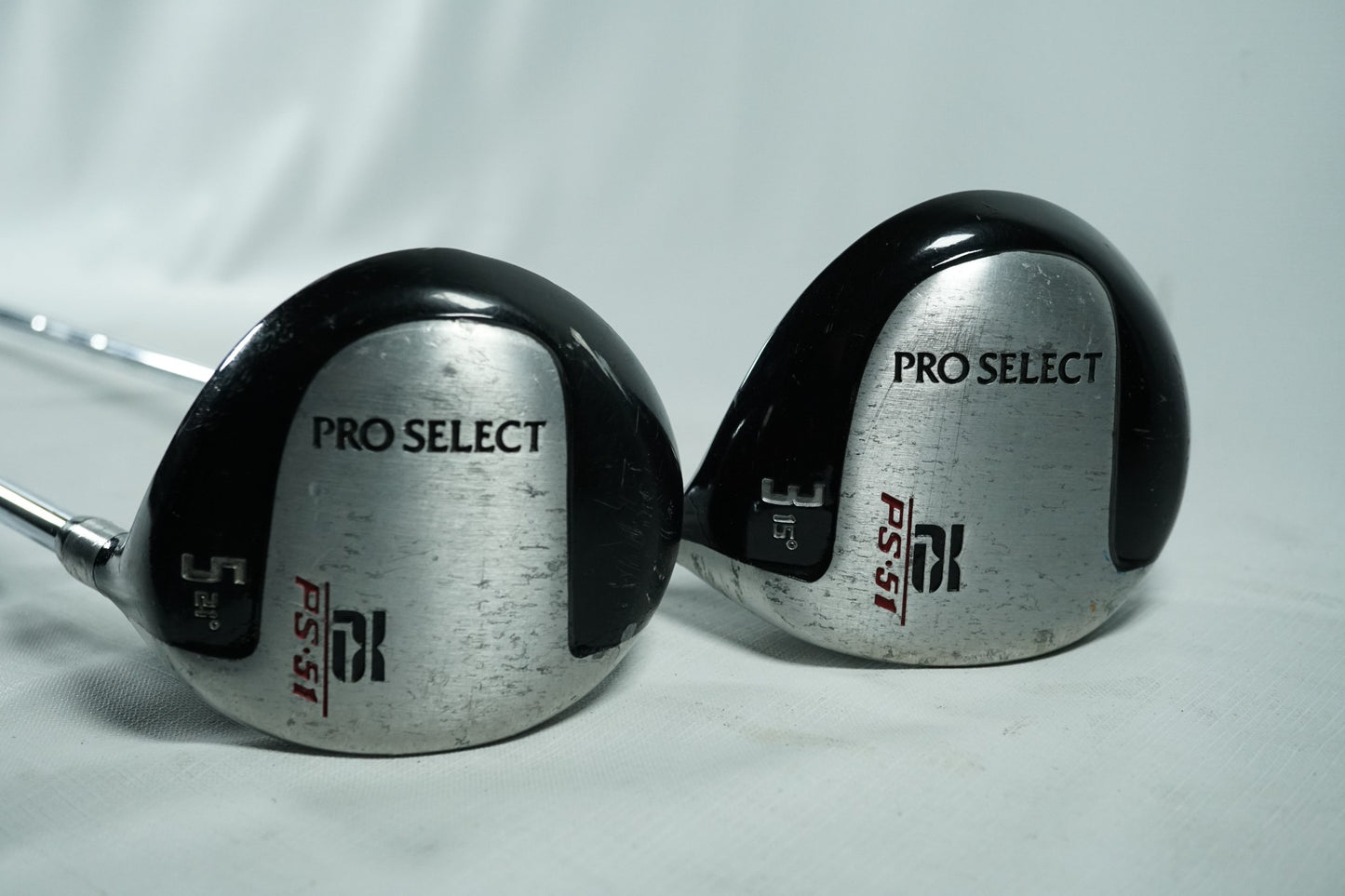 Pro Select PS51 3 and 5 Woods / Steel Shafts / New Grips