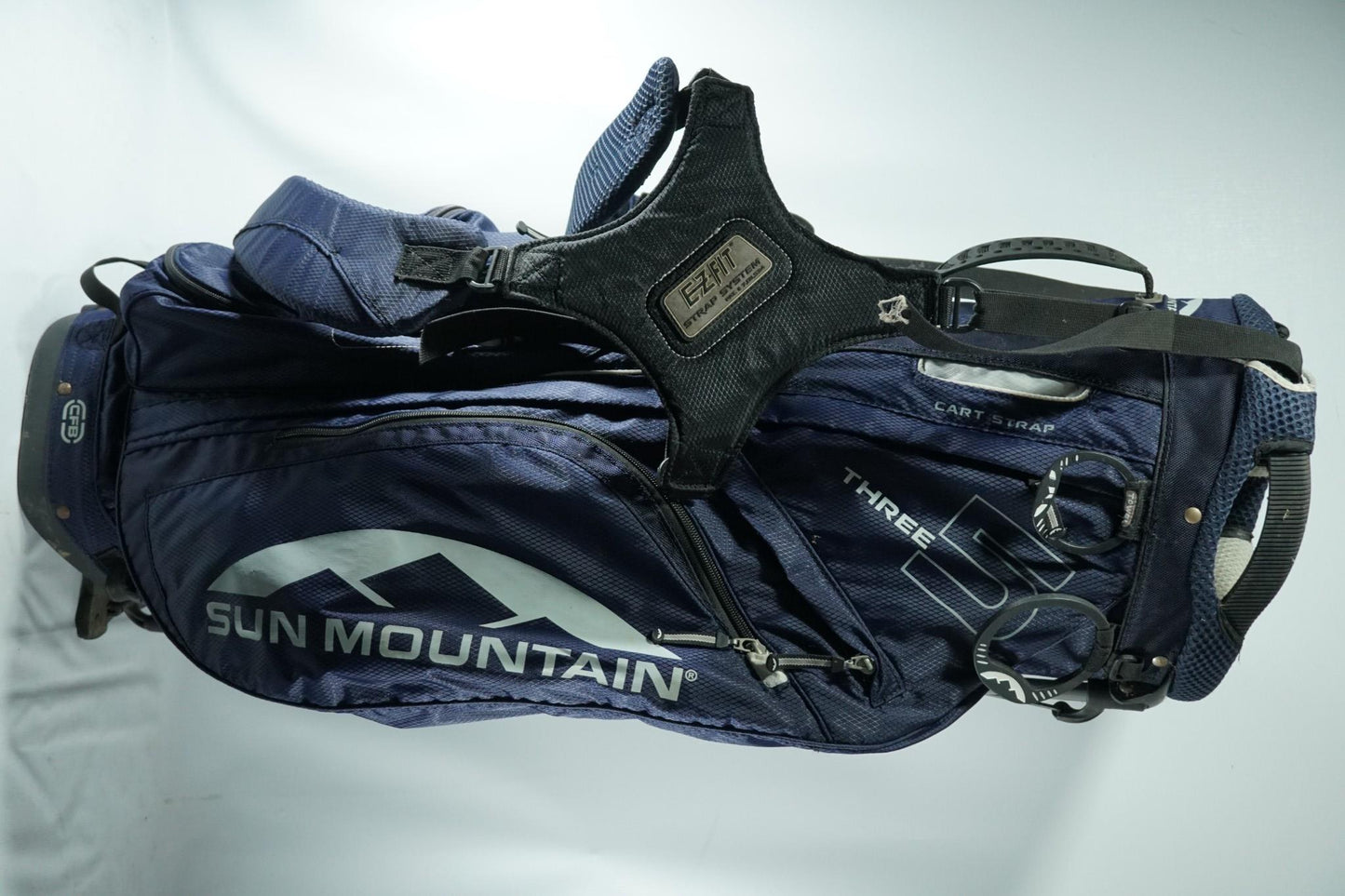 Sun Mountain Three 5 Stand Bag / Navy / With Rainhood