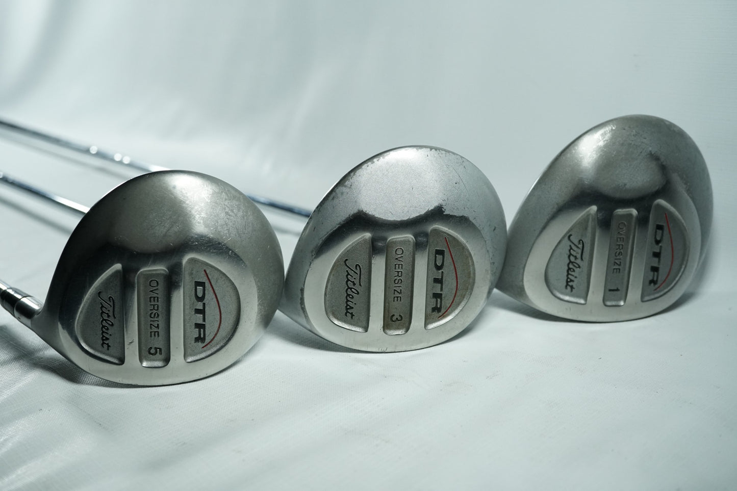 Titleist DTR Driver, 3 and 5 Woods / Regular Flex Steel Shafts