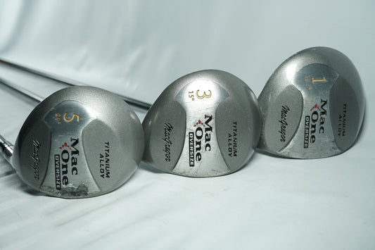 MacGregor Mac One Driver, 3 and 5 Woods / Graphite Shafts