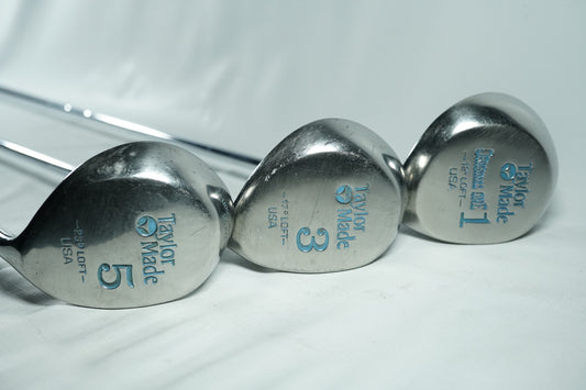 Taylormade Original Driver, 3 and 5 Woods / Steel Shafts