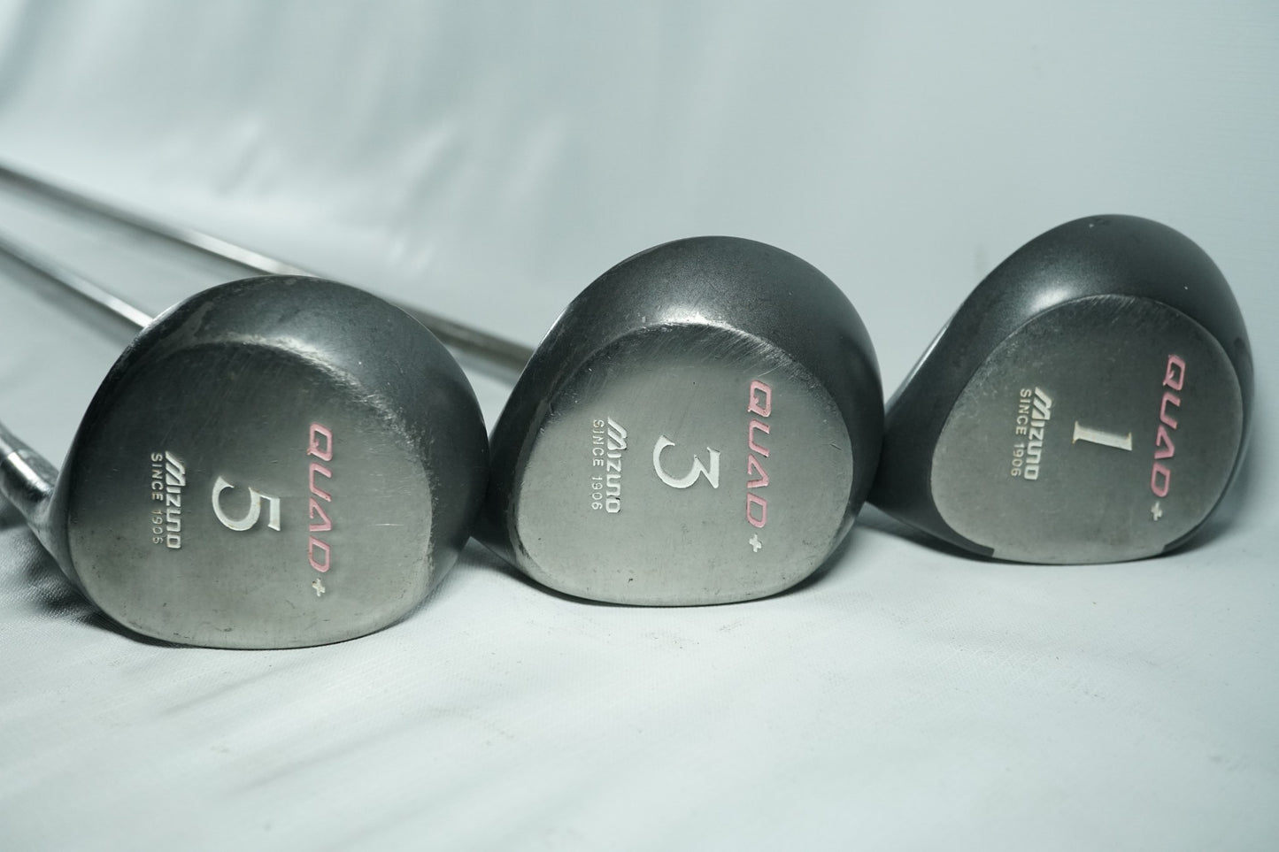 Mizuno Quad+ Driver, 3 and 5 Woods / Ladies Flex Graphite Shafts