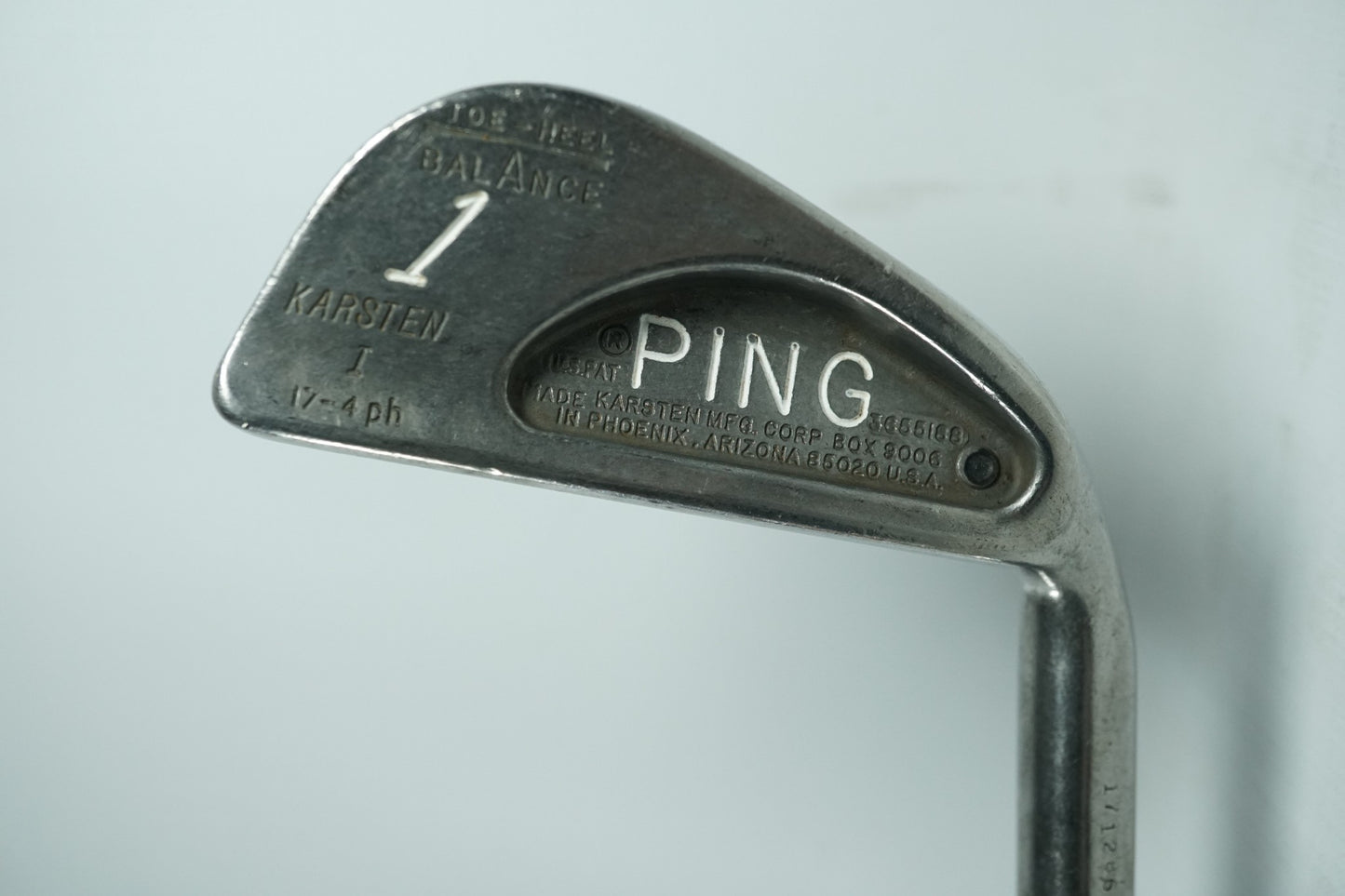Ping Karsten 1 1 Iron / Black Dot / Stiff Flex Steel Shaft / New Grip