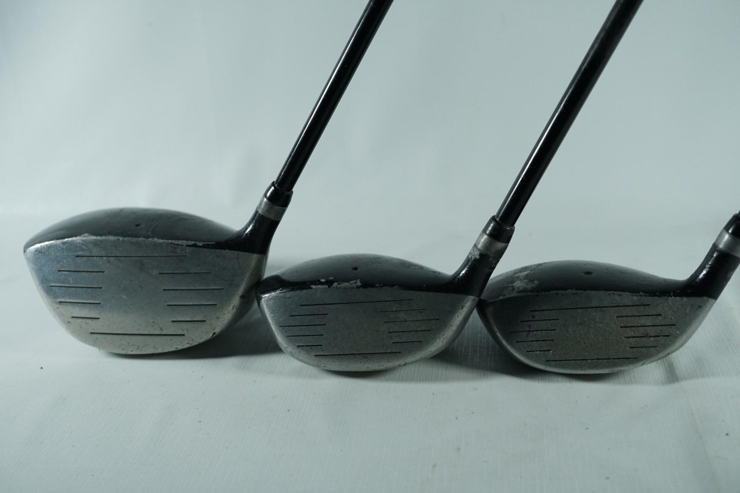 Dunlop 65i Driver, 3 and 5 Woods / Regular Flex Graphite Shafts / New Grips