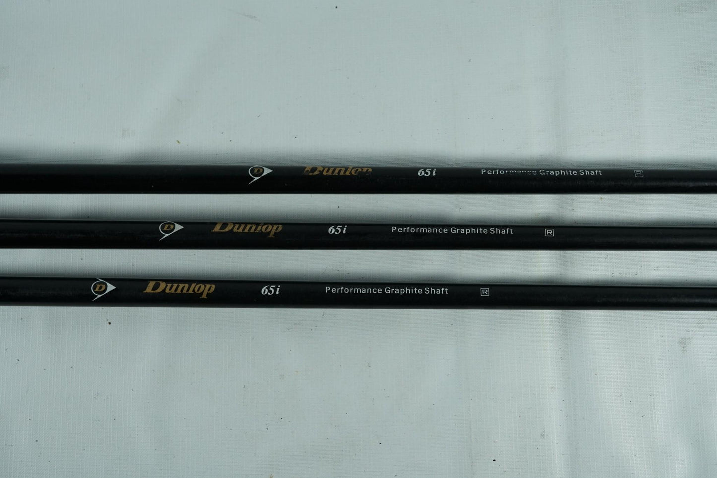 Dunlop 65i Driver, 3 and 5 Woods / Regular Flex Graphite Shafts / New Grips