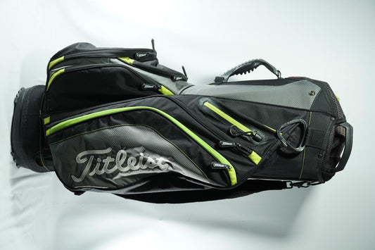 Titleist Cart Bag / Black and Green / With Rainhood
