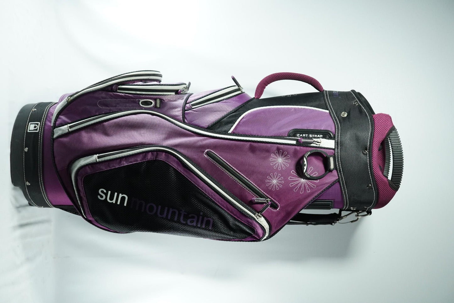 Sun Mountain Cart Bag / Purple and Black / With Rainhood