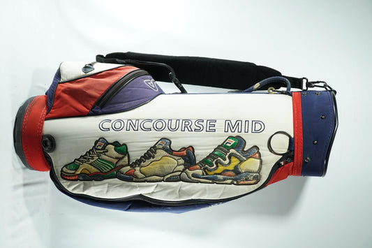 FILA Vintage Golf Cart Bag / White, Blue and Red / With Rainhood