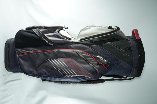 Ping Traverse Cart Bag / Navy and White / With Rainhood