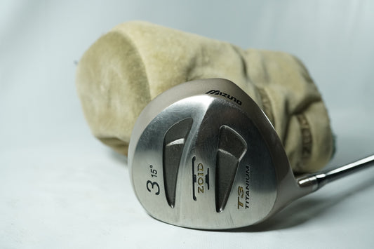 Mizuno TZoid T3 3 Wood 15° / Stiff Flex Graphite Shaft / Left Handed