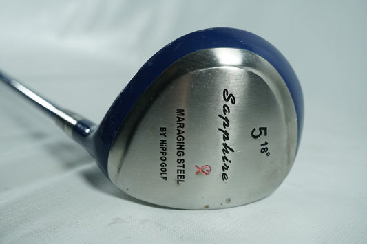 Hippo Sapphire 5 Wood 18° / Ladies Flex Graphite Shaft