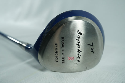 Hippo Sapphire 7 Wood 21° / Ladies Flex Graphite Shaft