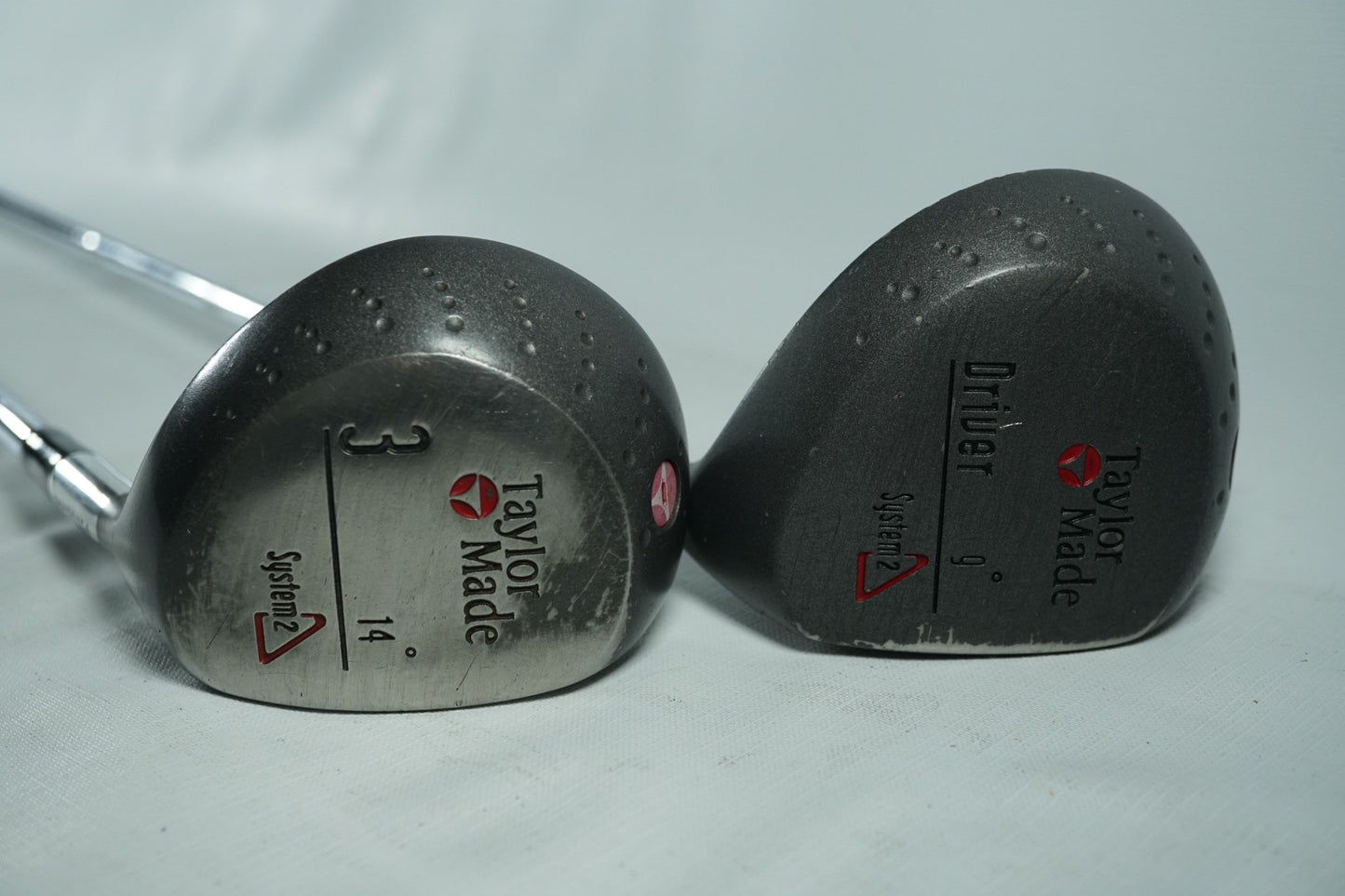 Taylormade System 2 Driver and 3 Wood / Regular Flex Steel Shafts / New Grips