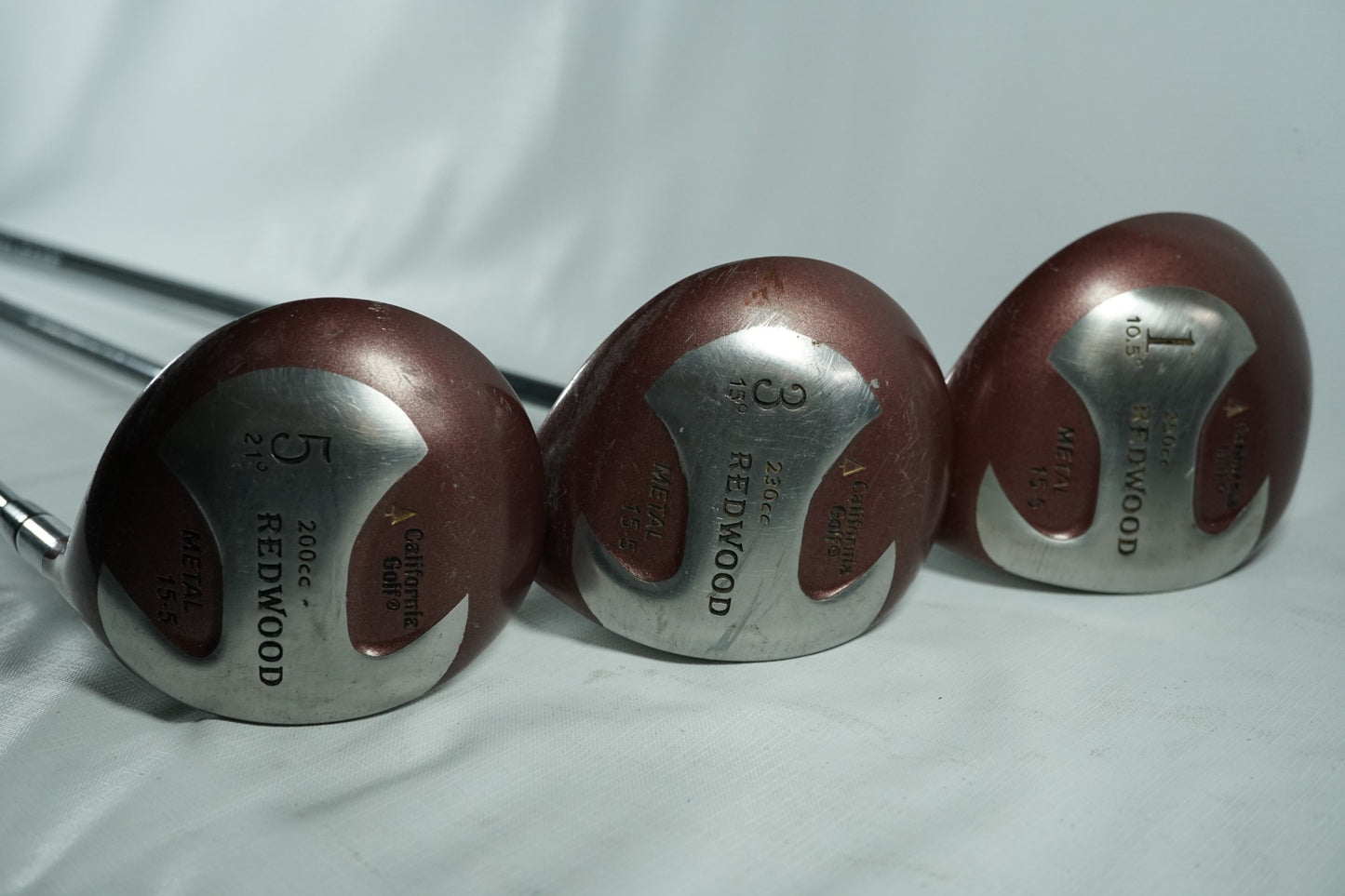 Redwood Driver, 3 and 5 Woods / Graphite Shafts / New Grips