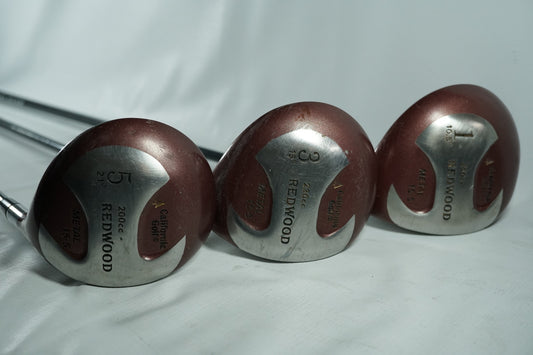 Redwood Driver, 3 and 5 Woods / Graphite Shafts / New Grips