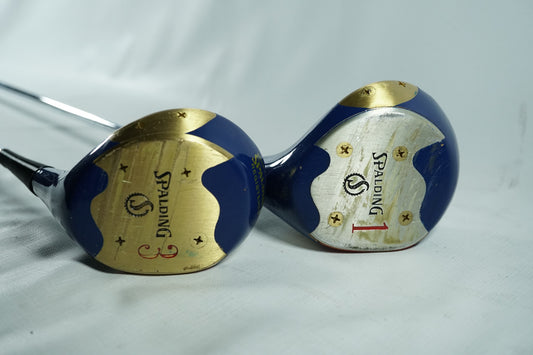 Spalding Hi-Flite Driver and 3 Wood / Steel Shafts